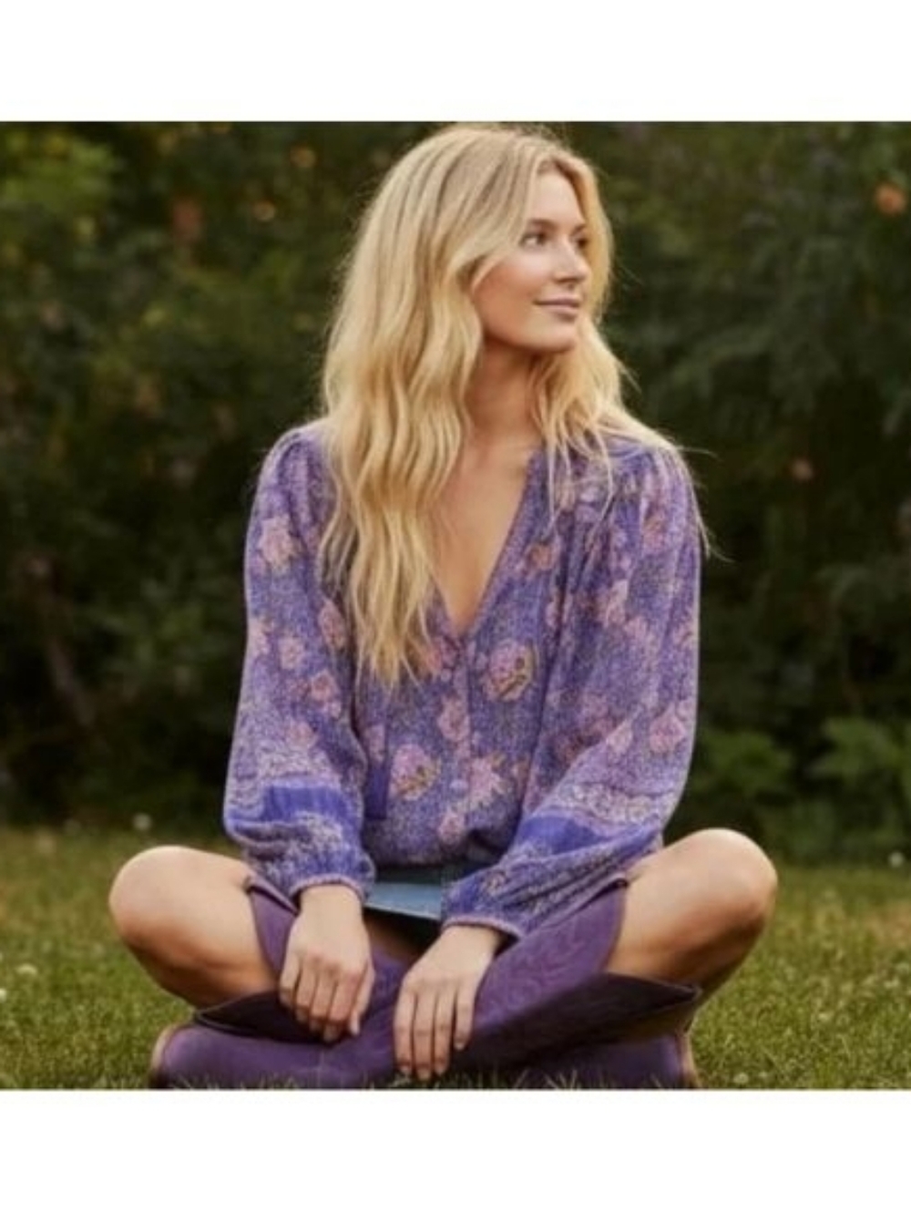 Spell and the Gypsy Juniper Blouse in Violet